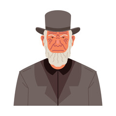 amish old man portrait