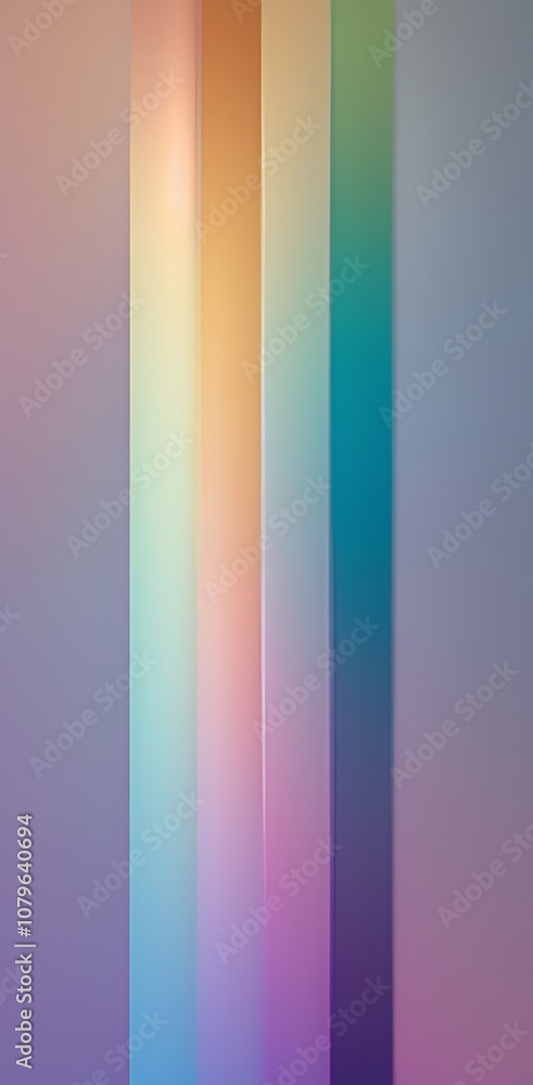Poster wallpaper background, vertical gradient with a spectrum of colors transitioning from red to violet, 