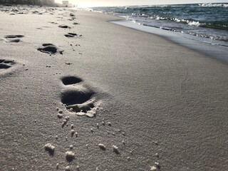 footprints in the sand