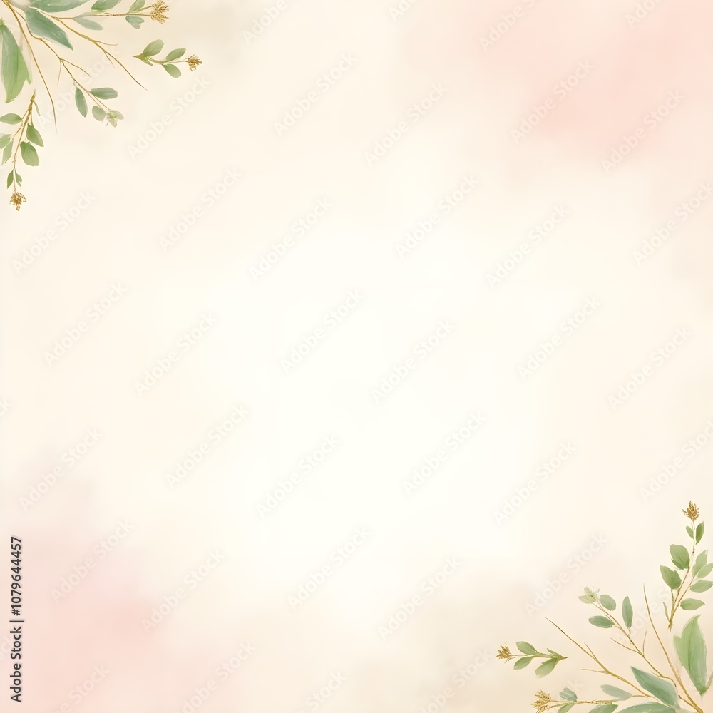 Poster spring background with flowers. generative ai