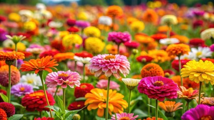 Field of colorful blooming flowers, field, flowers, blooming, nature, vibrant, beauty, spring, meadow, garden, petals, stems