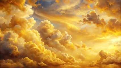 background of renaissance cloud sky painting tranquility apricot yellow gold cloud art