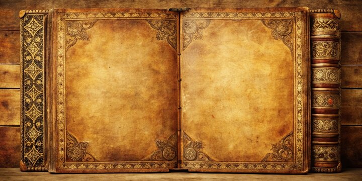 background panoramic of antique Shakespeare Othello book
