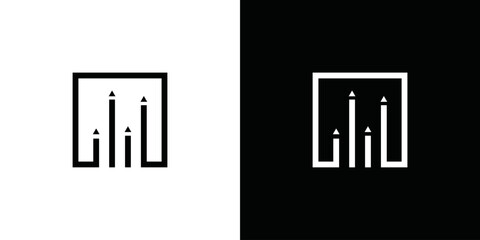 simple financial business logo vector