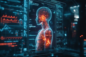 A virtual holographic interface for healthcare in the future. Generative Ai