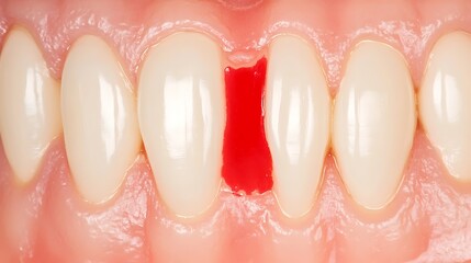 Fototapeta premium Close up of dental filling procedure being performed on a patient s tooth to restore it and improve overall oral health and hygiene