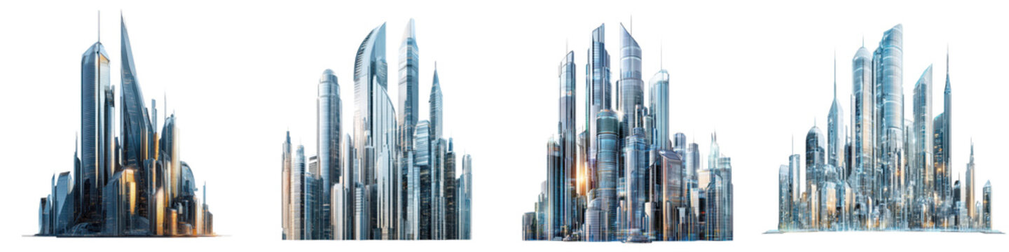 A stunning vision of a futuristic cityscape with towering skyscrapers geometric architectural a dynamic urban landscape that reflects a technologically advanced and visionary society