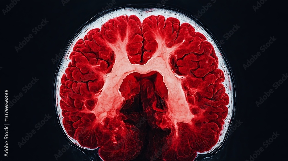 Poster detailed digital of cross section view showcasing the intricate anatomy and functional aspects of th