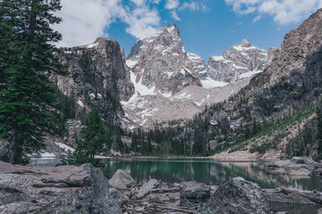 Mountain range at Grand Teton National Park in Wyoming