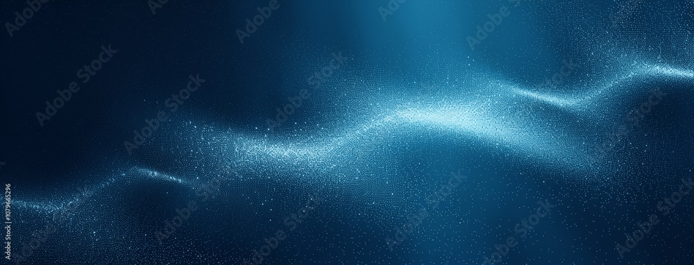 Poster abstract grainy dark blue background gradient texture noisy glowing light effects copy space design 