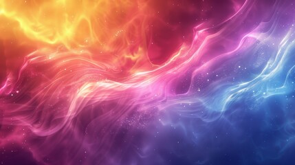 Abstract Swirling Nebula with Glittering Dust