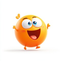 Obraz premium 3D Cartoon Character with Cheerful Expression