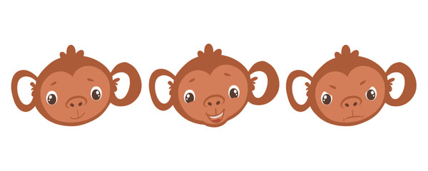 monkey set emotions