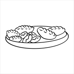 plate with piesdoodle