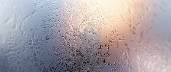 Obraz premium Elegant Frosted Glass Texture Background with Soft Light Gradient from White to Grey Minimalist Style Close-up Macro Blurry Cool Tones