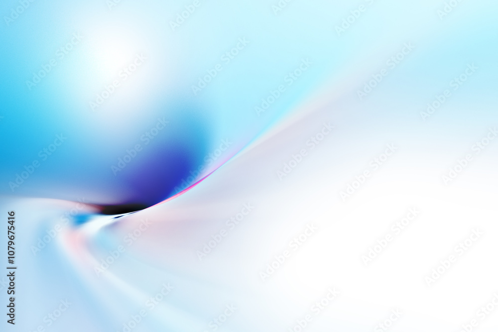 Poster bright abstract dynamic line curve soft light gradient colorful on blue pastel background design for