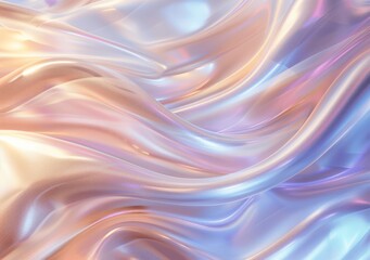 Obraz premium Luxurious Creamy Pastel Abstract Background with Holographic Foil Effect