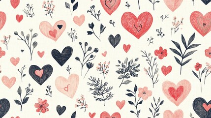 Subtle Love Tones in Seamless Art