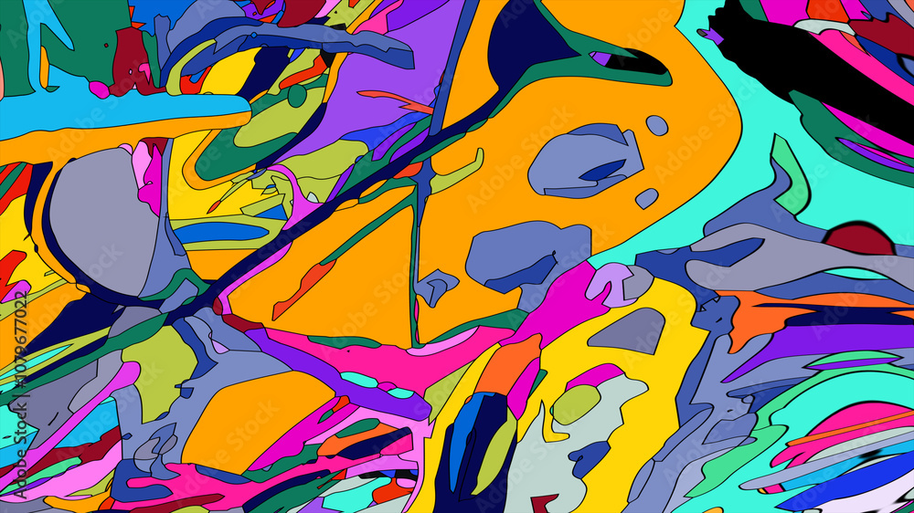 Poster abstract colorful background with splashes