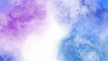 Abstract blue watercolor background.Hand painted watercolor. vector
