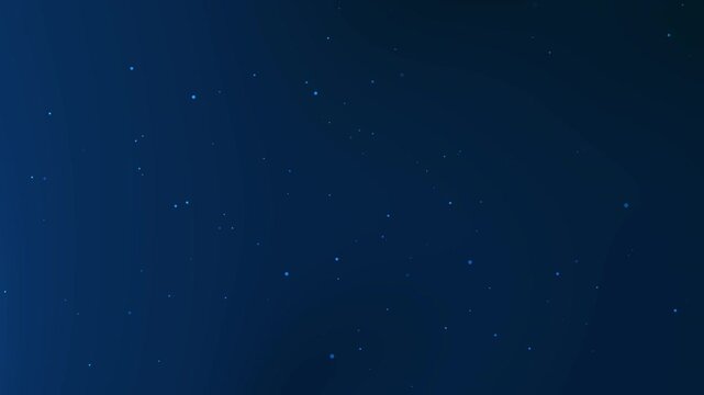 "Celestial Serenity" is a minimalist abstract background animation capturing the quiet beauty of a starry night sky. The scene features scattered, glowing dots resembling distant stars across a deep, 