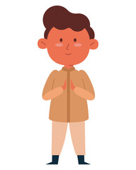 muslim cute boy character