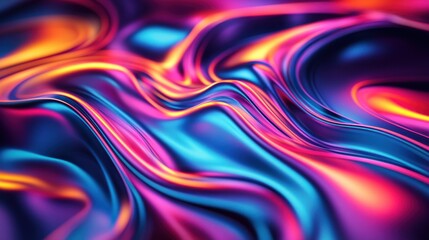 Abstract Liquid Metallic Background