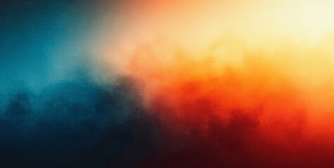 Teal Orange Black Gradient Background with Grainy Texture Effect for Poster Banner Landing Page Design