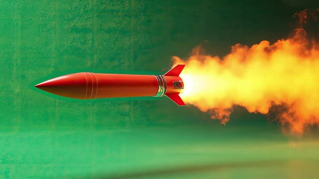 Red Rocket:  A powerful red rocket blasts off, leaving a trail of fiery exhaust in its wake.  The image evokes a sense of speed, ambition, and the thrill of reaching for the stars. 