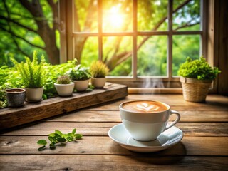 Tranquil Coffee Moments: Capturing the Essence of Serenity with Frothy Brews and Cozy Surroundings
