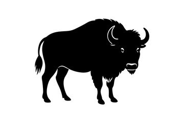 Bison | isolated vector illustration on white background