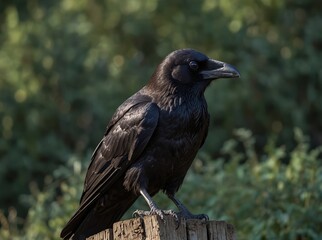 raven on the rock