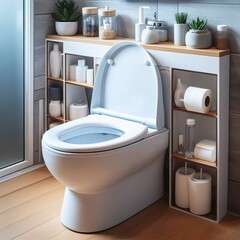 Compact Toilet A small space saving toilet ideal for tiny bathro