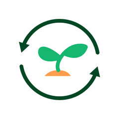 sustainable farming agriculture icon