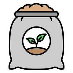 Illustration of Fertilizer Filled Icon
