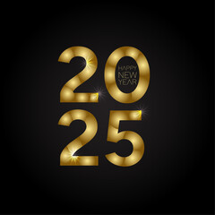 Happy New Year 2025 Gold