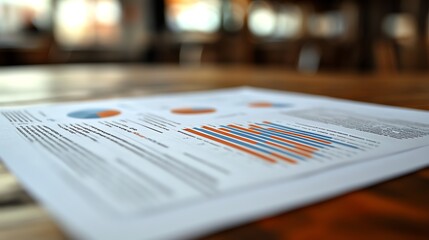 Illustrate a report cover for a business audit, using clean design elements and charts