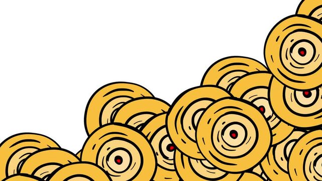 spirals or dics on white background video