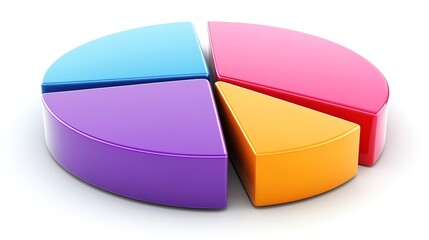 Generate a pie chart showing the impact of different revenue streams on overall growth