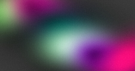 Abstract light pastel colors grainy background. Smooth purple magenta blue color noisy gradient, vibrant color flow, glowing, bright, shine, noise texture, backdrop