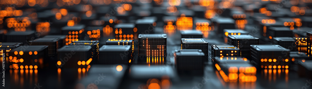 Poster globalization trade war concept. a captivating close-up of a circuit board, showcasing intricate pat