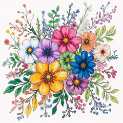 Exquisite Elegant Oil Painting Floral Illustrations