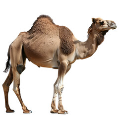 A camel isolated on a transparent background
