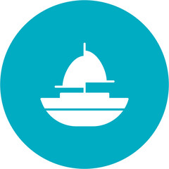 Fototapeta premium boat vector design icon 