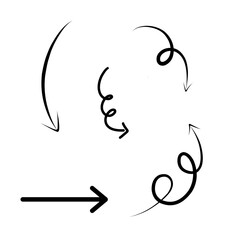 Black Arrow vector. Black line. Arrow symbol