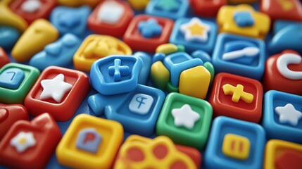 Design a visual of financial highlights, using icons to represent key numbers and trends