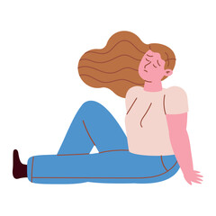 young woman suffering depression