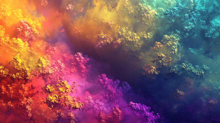 Obraz premium Digital art depicting the blending of colors to create a gradient background 