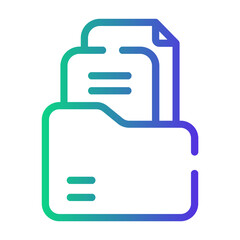 archieve Line Gradient Icon