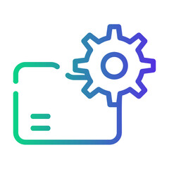 folders Line Gradient Icon
